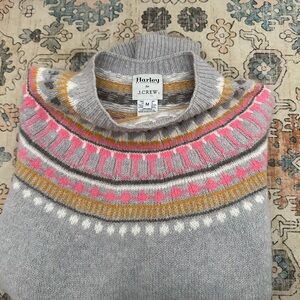 J.Crew x Harley Gray Fair Isle Sweater